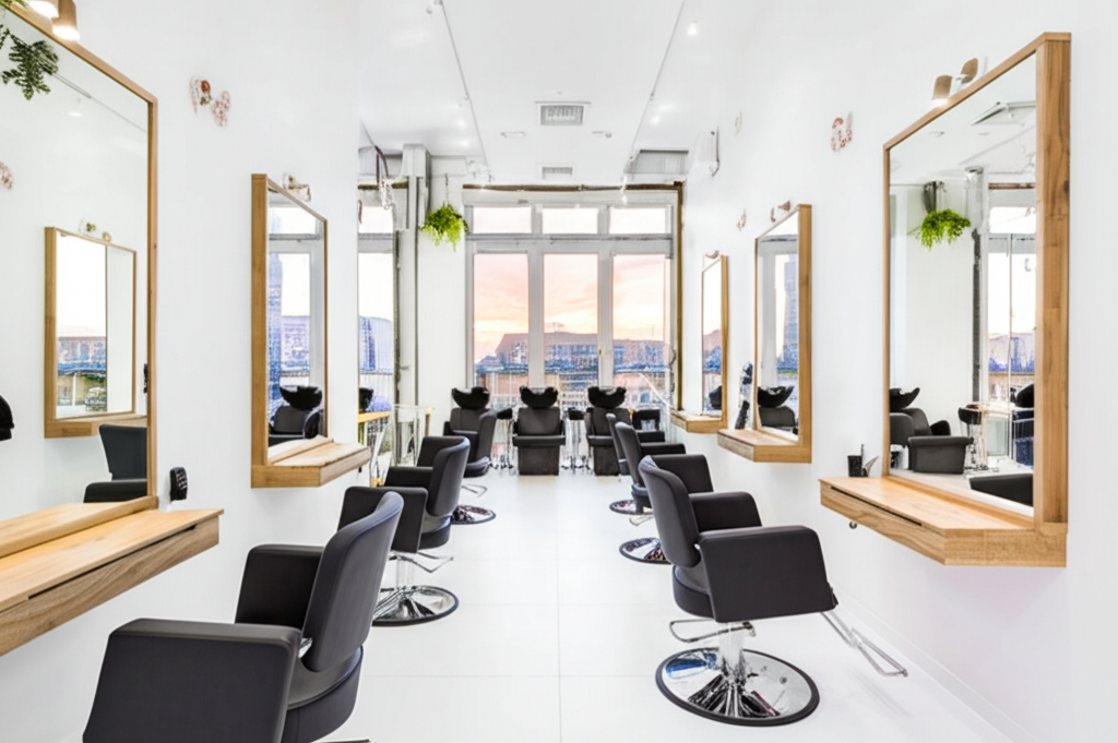 Modern salon interior
